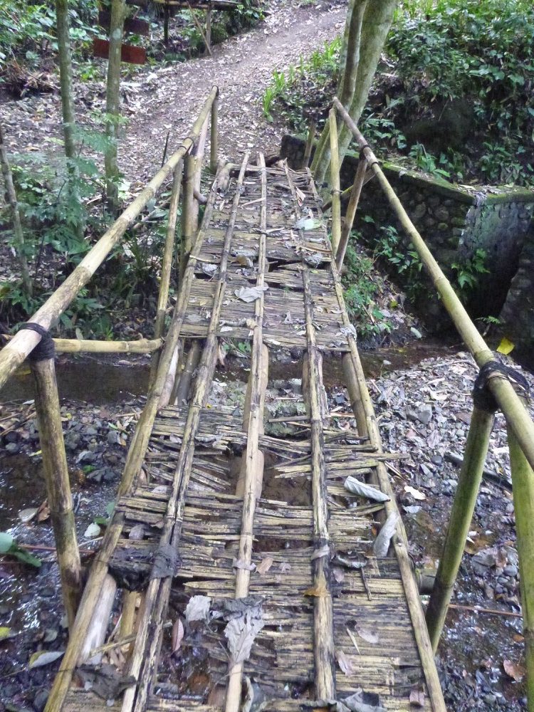 Old hand made bridge in Bali Indonesia